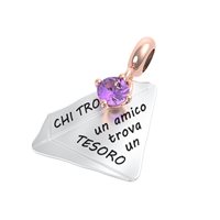 Charm Rerum Donna AMICIZIA in Argento Ametista 25018 - 25018